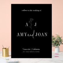 Moderne chique minimalistische bloemenbruiloft wel