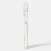 Moderne Chique Monogram Marmer Look Aanpasbaar Case-Mate iPhone Case (Achterkant / Links)