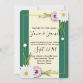 Moderne chique mooie bruiloft kaart (Voorkant)