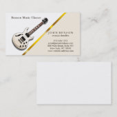 Moderne chique muzieklessen visitekaartje (Voorkant / Achterkant)
