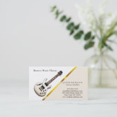 Moderne chique muzieklessen visitekaartje (Staand voorkant)