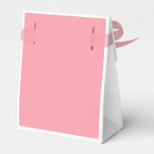 Moderne Chique Pastel Roze Script Typografie Bruil Bedankdoosjes (Achterkant)