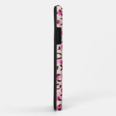Moderne chique roze luipaardprint patroon monogram Case-Mate iPhone case (Achterkant/rechts)