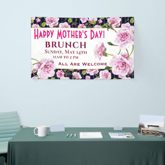 Moderne chique roze rozen | MOEDERDAG Spandoek (Beurs)