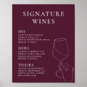 Moderne Chique Signature Wines Poster (Voorkant)
