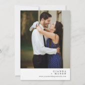 Moderne chique terracotta boho bruiloft QR code fo Kaart (Achterkant)