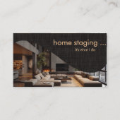 Moderne chique thuis enscenering visitekaartje (Voorkant)
