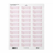 Moderne chique Toile de Jouy picknick bruidsdouche Etiket (Full Sheet)