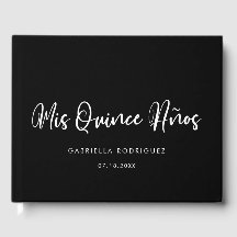 Moderne chique typografie Mis quince años