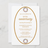 Moderne chique viering 50ste verjaardag bruiloft kaart (Voorkant)