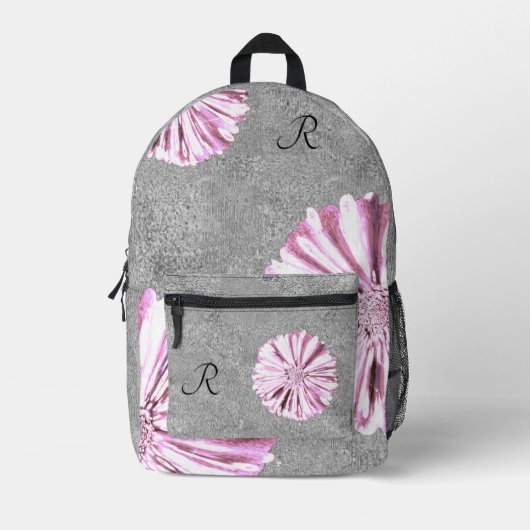 Moderne Chique Vrouwen Tiener Meisjes Waterkleur B Bedrukte Rugzak (Voorkant)