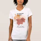 Moderne chique vrouwen vooruitgang over perfectie t-shirt (Voorkant)