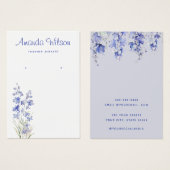 Moderne chique waterverf bloemenoorbel display kaa visitekaartje (Voorkant /achterkant)