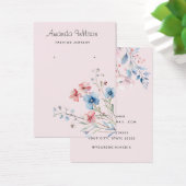 Moderne chique Waterverf bloemenoorbel display kaa Visitekaartje (Bureau)