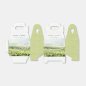 Moderne chique Waterverf wijngaard Landschap Bruil Bedankdoosjes (Uitgevouwen)