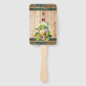 Moderne chique Waterverf wijngaard Landschap Bruil Handwaaier (Voorkant)