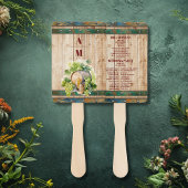 Moderne chique Waterverf wijngaard Landschap Bruil Handwaaier