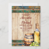 Moderne chique Waterverf wijngaard Landschap Bruil Kaart (Voorkant)