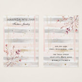 Moderne chique wilde bloem bloemen oorbel display  visitekaartje (Voorkant /achterkant)