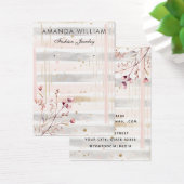 Moderne chique wilde bloem bloemen oorbel display  visitekaartje (Bureau)