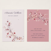 Moderne chique wilde bloem bloemen oorbel display  visitekaartje (Voorkant /achterkant)