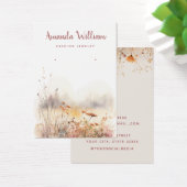 Moderne chique wilde bloem bloemen oorbel display  visitekaartje (Bureau)