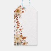 Moderne chique wilde bloem script 1e verjaardag me cadeaulabel (Achterkant)