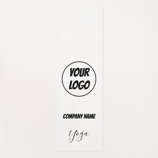 moderne chique witte yoga logo yogamat (Voorkant)
