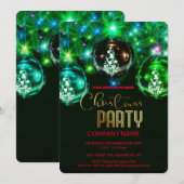 Moderne chique zakelijke kerst  decoratie kaart (Voorkant / Achterkant)