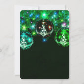 Moderne chique zakelijke kerst  decoratie kaart (Achterkant)