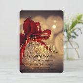 Moderne chique zakelijke kerst  decoratie kaart (Staand voorkant)