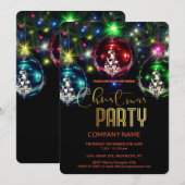 Moderne chique zakelijke kerst  decoratie kaart (Voorkant / Achterkant)