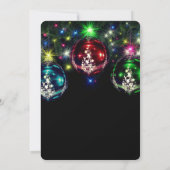 Moderne chique zakelijke kerst  decoratie kaart (Achterkant)