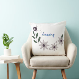 Moderne chique zomer bloemen kussen