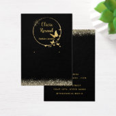 Moderne chique zwart en gouden oorbel Display kaar Visitekaartje (Bureau)