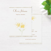 Moderne chique zwart en gouden oorbel display kaar visitekaartje (Bureau)