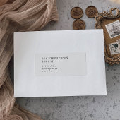 Moderne chique zwart-wit Adresetiketten voor gaste Sticker