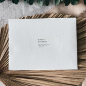 Moderne chique zwart-wit RSVP-Adresetiketten Etiket