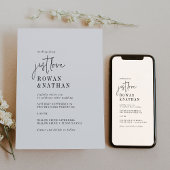 Moderne Chique Zwart Wit Weekend Evenementen QR Br Kaart