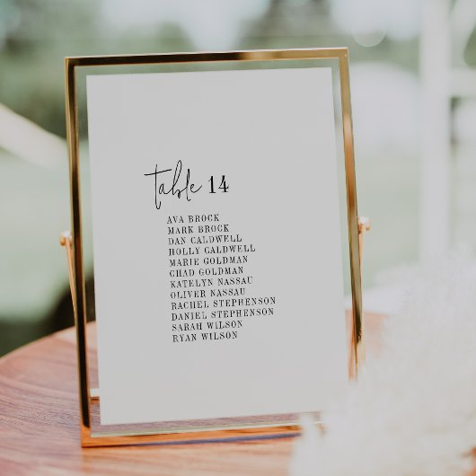 Moderne chique zwart-wit zitgrafiek Kaarten