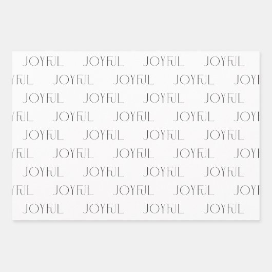 Moderne chique zwarte strepen Vrolijke foto Kerstm Inpakpapier Vel (Voorkant 2)