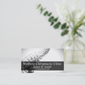 Moderne chiropractische chiropractor Klinische Gez Visitekaartje (Staand voorkant)