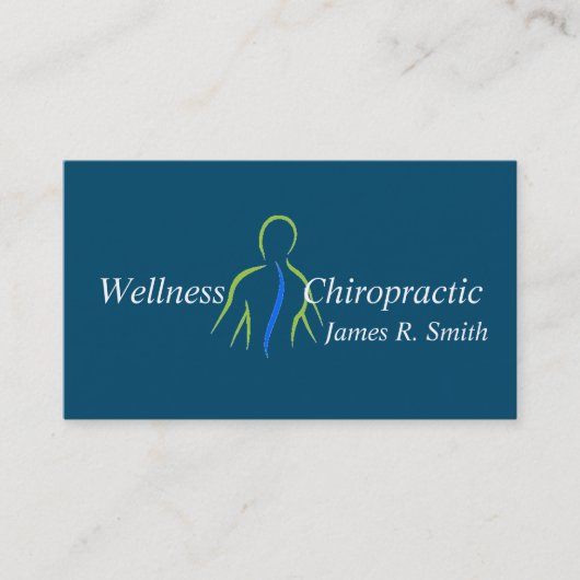 Moderne chiropractische chiropractor Klinische Gez Visitekaartje (Voorkant)
