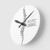 Moderne Chiropractische Chiropratiker Professional Ronde Klok (Hoek)
