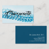 Moderne Chiropractische Chiroprator Visitekaartje (Voorkant / Achterkant)