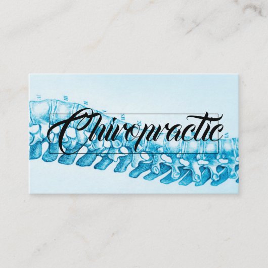 Moderne Chiropractische Chiroprator Visitekaartje (Voorkant)