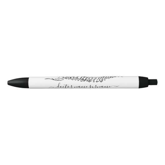 Moderne Chiropractische Dienst Chiro Chiropractor Zwarte Inkt Pen (Voorkant)