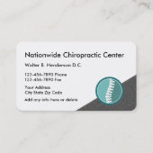Moderne Chiropractor Unieke Visitekaartjes (Voorkant)