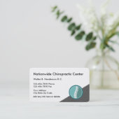 Moderne Chiropractor Unieke Visitekaartjes (Staand voorkant)