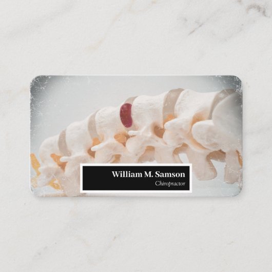 Moderne chiropractor Wervelkolom dichtbij Visitekaartje (Voorkant)